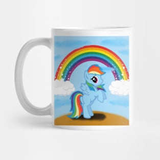 rainbow dash with a rainbow Mug